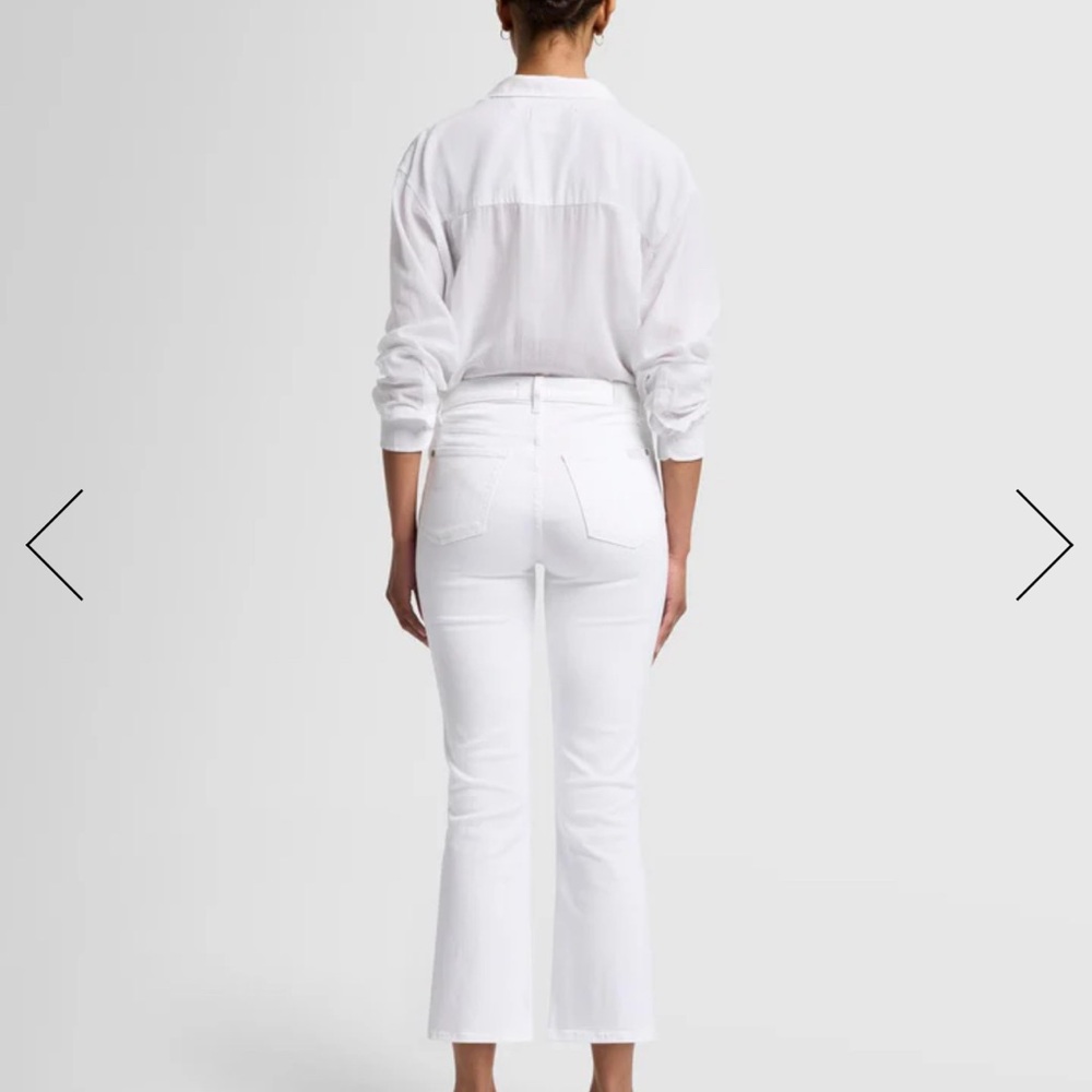 7 For All Mankind Kimmie Bootcut Cropped Jeans